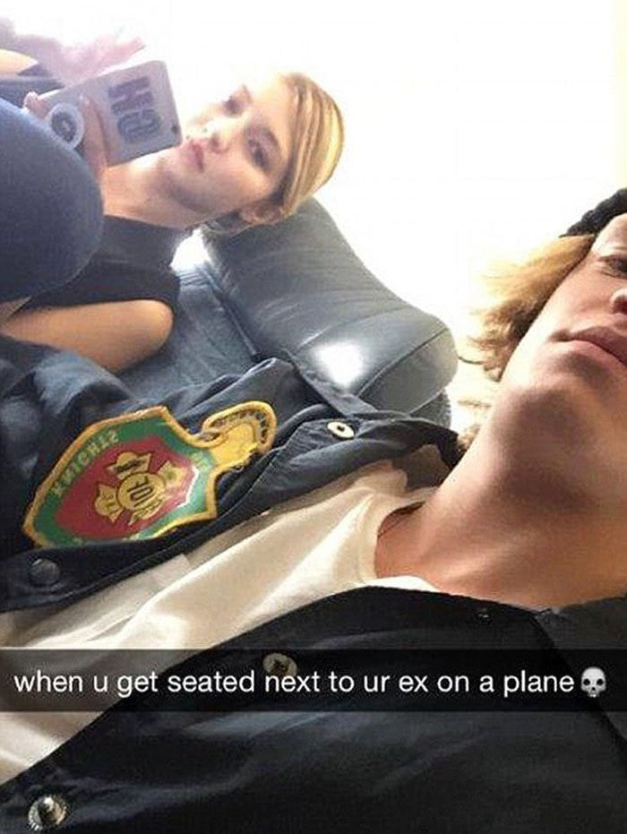 Gigi Hadid and her ex-boyfriend Cody Simpson get seated beside each other on the plane ride home from Toronto, Canada