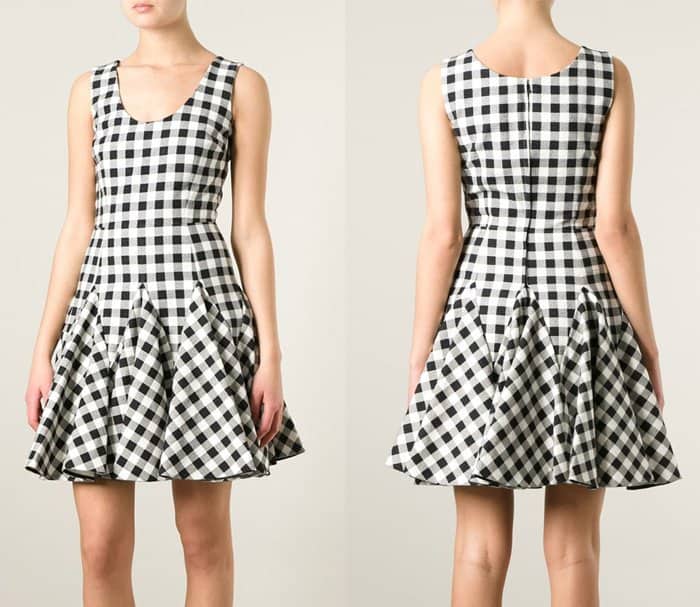 Dolce & Gabbana Check Flared Dress