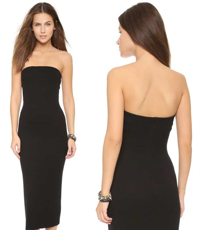 Enza Costa Strapless Rib Dress