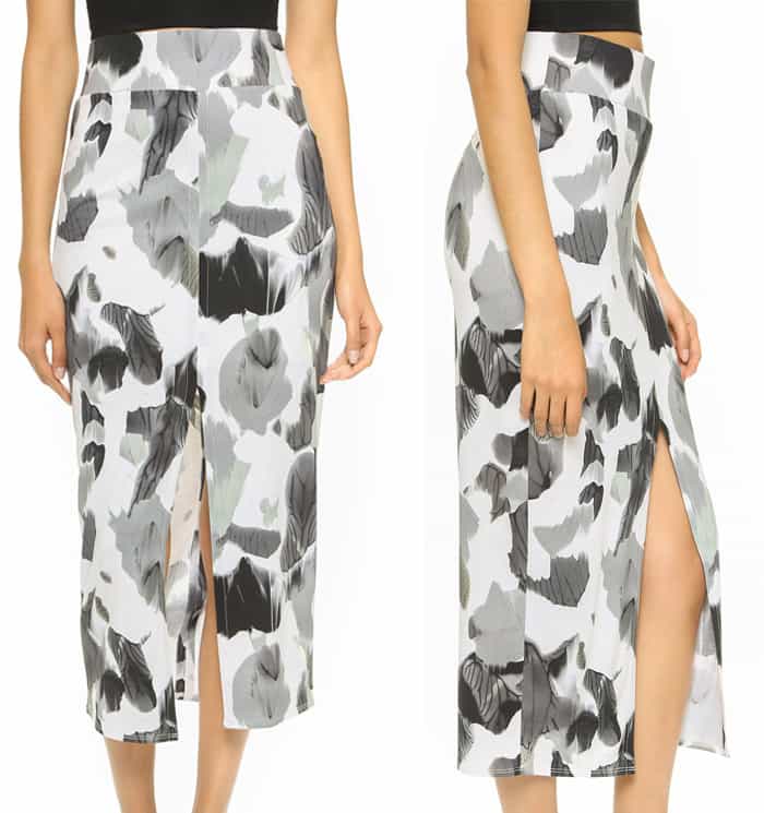 Helmut Lang Crypsis Print Skirt