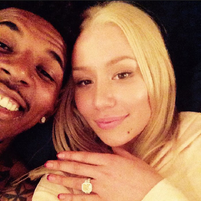 Iggy Azalea shows off her engagement ring from Nick Young