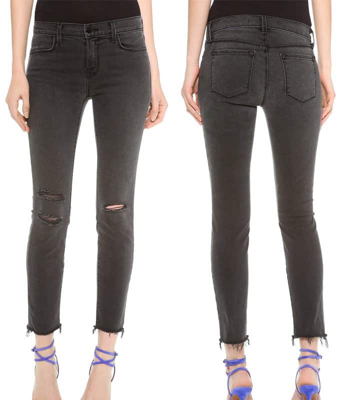 J Brand Photo Ready Cropped Mid Rise Skinny Jeans