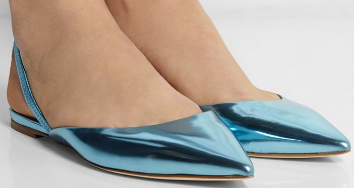 Jimmy Choo Genoa Blue Flats