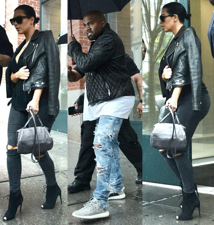 Kim Kardashian, pregnant with baby number two, and Kanye West