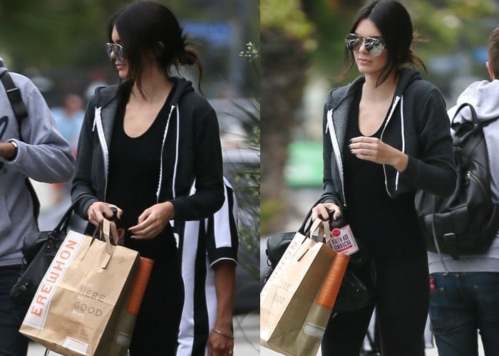 Kendall Jenner food shopping at the organic supermarket, Erewhon in West Hollywood on June 4, 2015