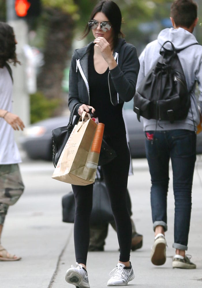 Kendall Jenner food shopping at the organic supermarket, Erewhon in West Hollywood on June 4, 2015