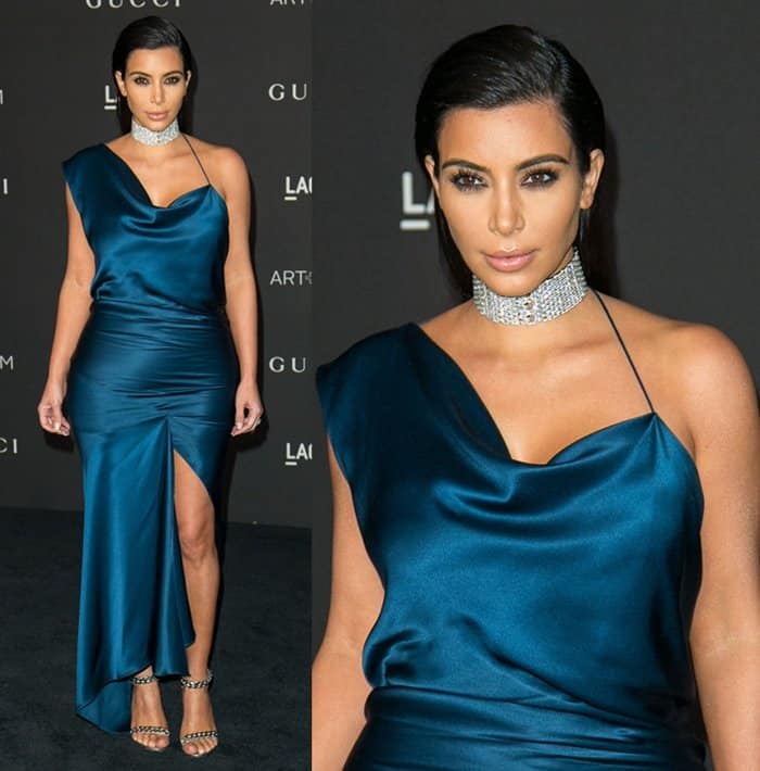 Kim Kardashian at the 2014 LACMA Art + Film Gala Honoring Barbara Kruger and Quentin Tarantino Presented by Gucci in Los Angeles on November 1, 2014