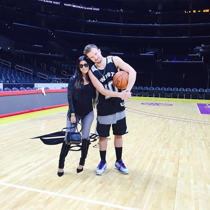 Shared by Kourtney Kardashian with the caption "Me and my favorite pastor just playin' some ball. #HappyBirthdayYe"