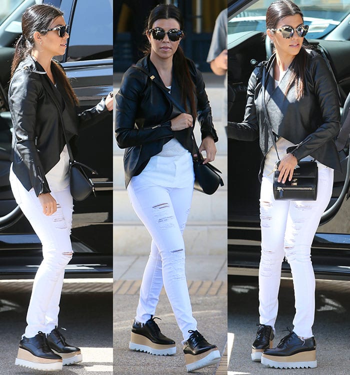 Kourtney Kardashian wore her favorite Stella McCartney flatforms