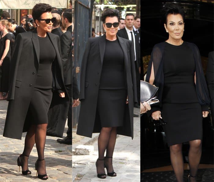 Kris Jenner attends the Givenchy Menswear Spring/Summer 2016 show
