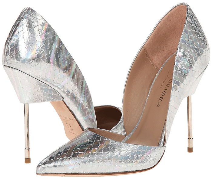 Kurt Gieger Bond Pumps in Silver