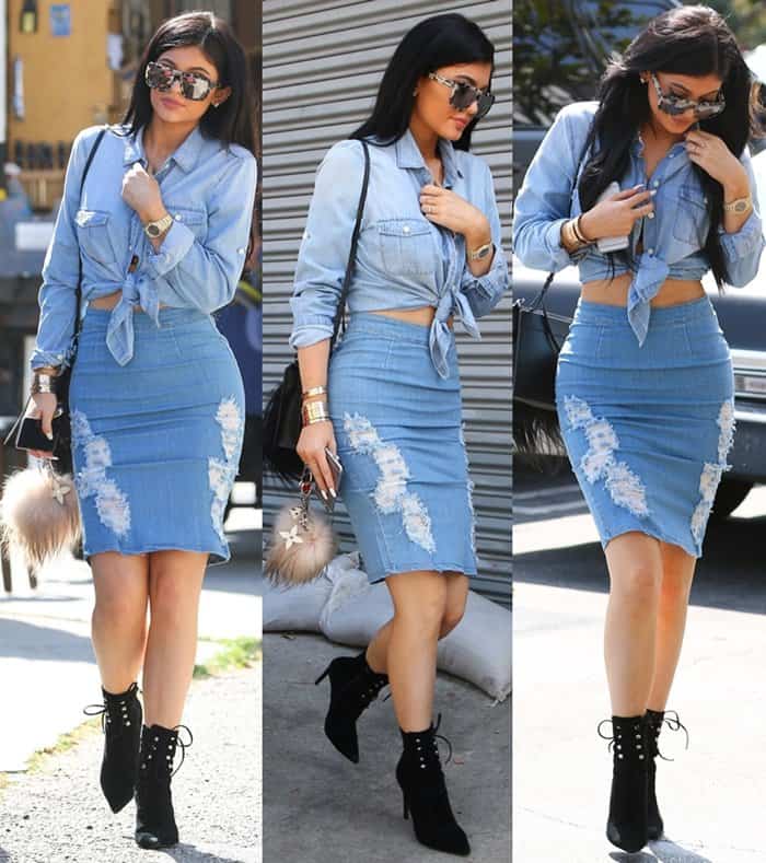 Kylie Jenner spotted outside Fred Segal in West Hollywood on March 31, 2015