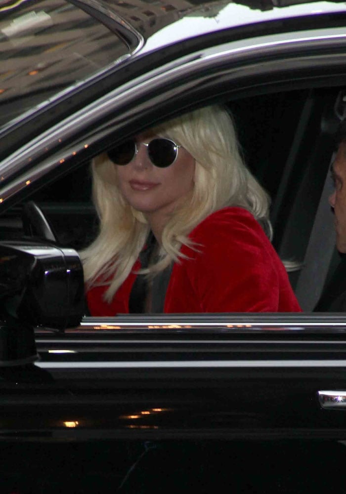 Lady Gaga arriving at the Songwriters Hall of Fame 2015 46th Annual Induction and Awards Gala