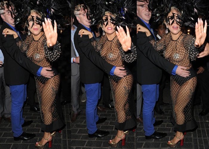 Lady Gaga Saint Laurent 7