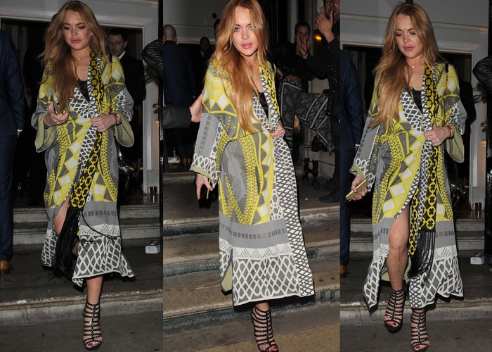 Lindsay Lohan at the i-D 35 x Jeremy Scott for Moschino anniversary party in London, England, on June 24, 2015