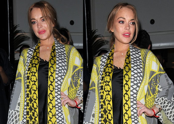 Lindsay Lohan at the i-D 35 x Jeremy Scott for Moschino anniversary party in London, England, on June 24, 2015