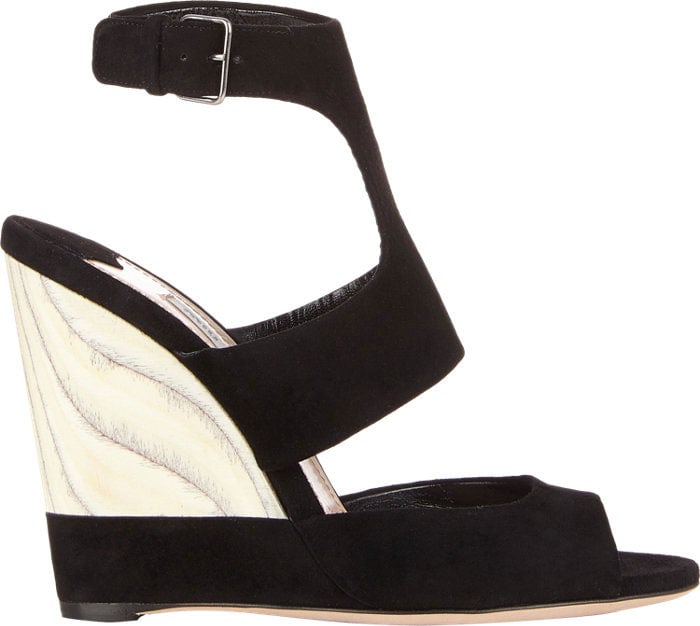 Miu Miu Wooden Wedge Sandals