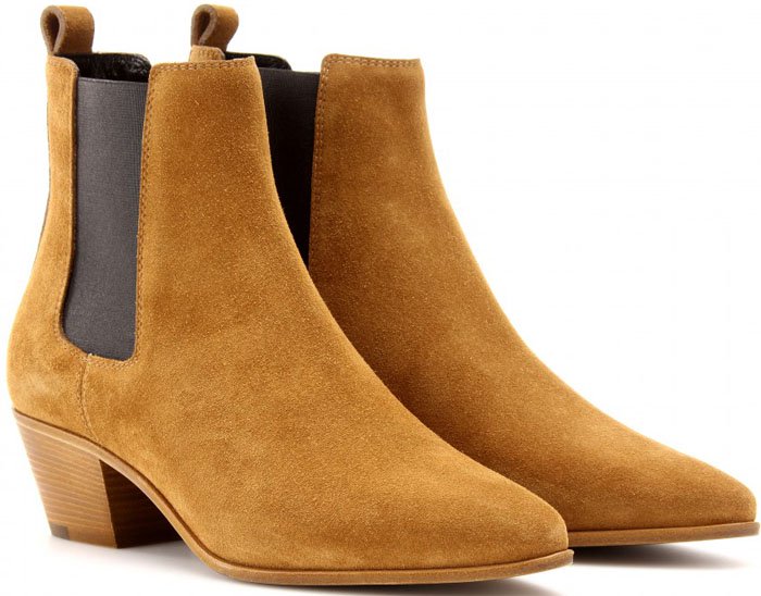 Saint Laurent Wyatt Suede Chelsea Boots