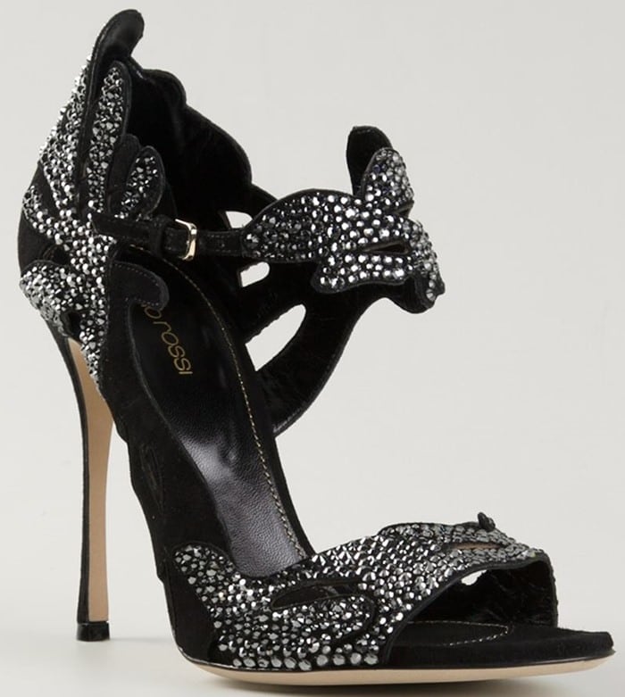 Sergio Rossi embellished cut-out sandals