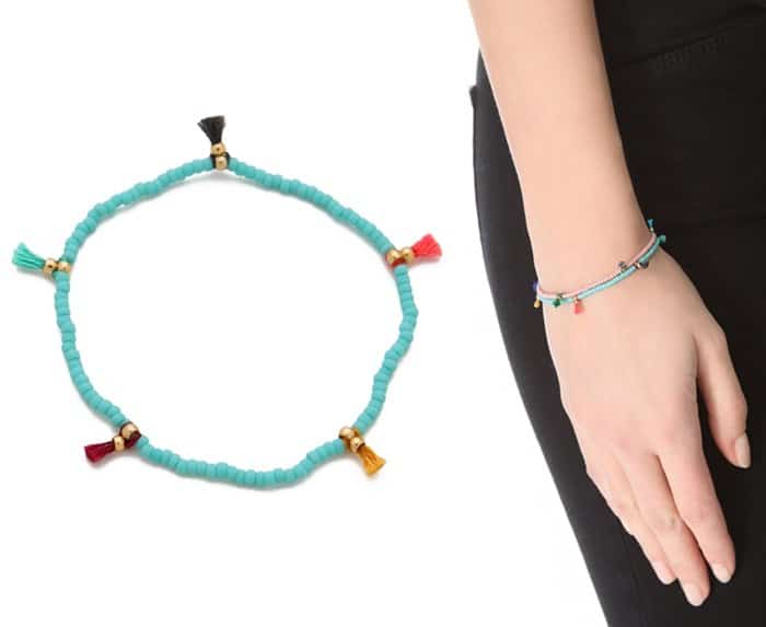 Shashi "Lilu" Seed Bracelet in Turquoise