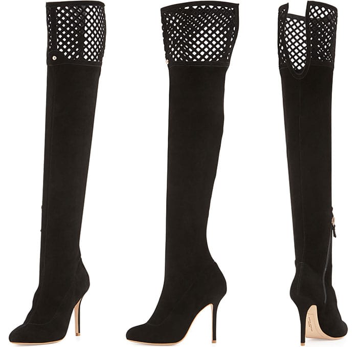 Sophia Webster Adrianna Suede Over-the-Knee Boots