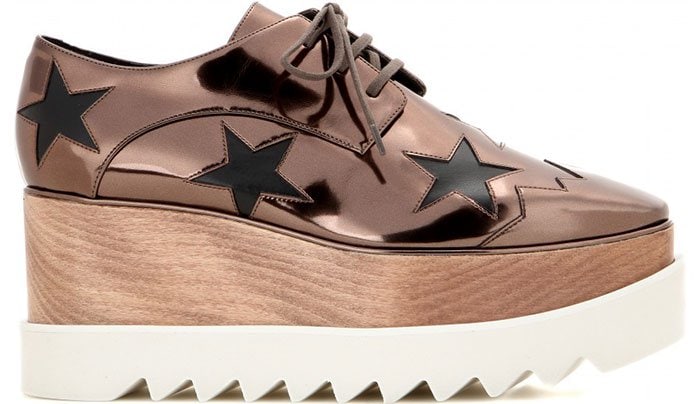 Stella McCartney Elyse Platform Oxfords Bronze