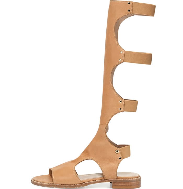 Stuart Weitzman Backview Leather Gladiator Sandals in Pecan