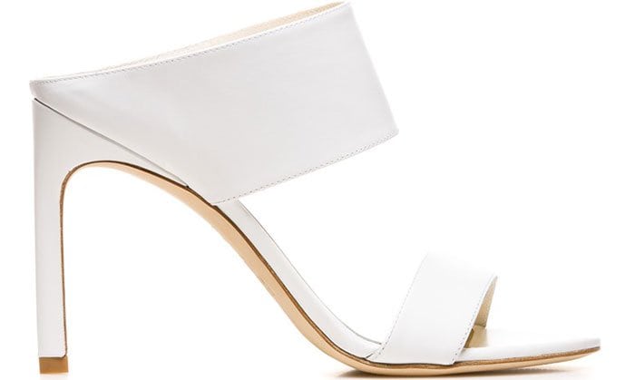 Stuart Weitzman Myslide White Sandals