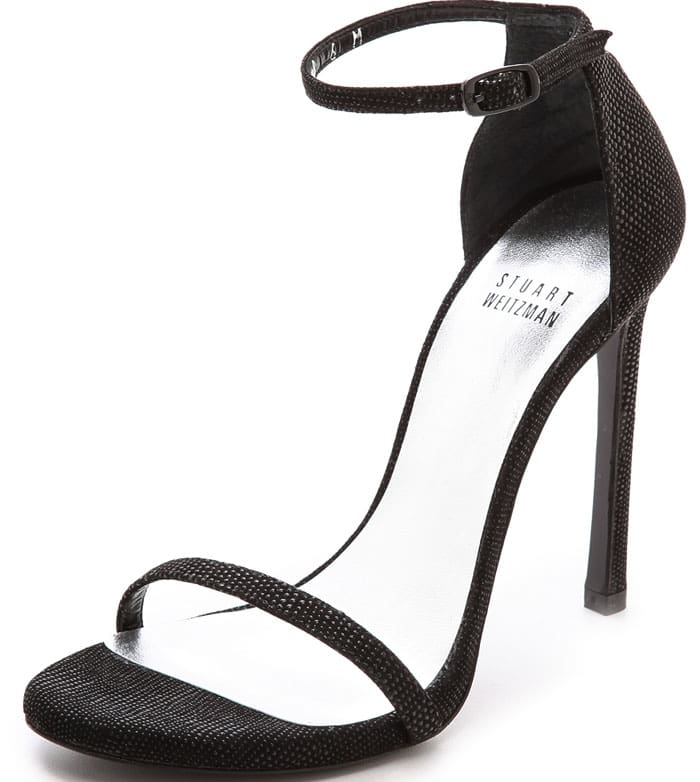 Stuart Weitzman "Nudist" Single-Band Sandals