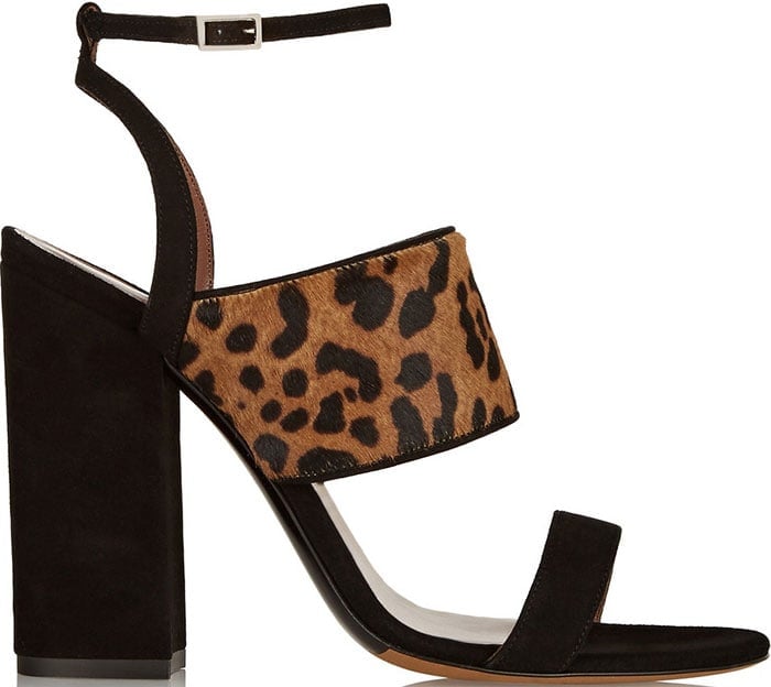 Tabitha Simmons Stevie Leopard-Print Calf Hair and Suede Sandals