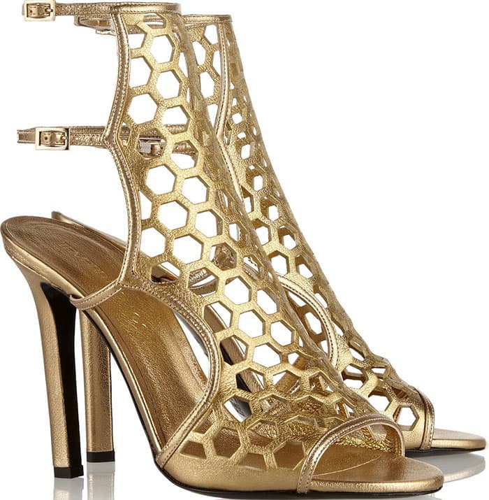 Tamara-Mellon-Scandal-cutout-metallic-leather-sandals