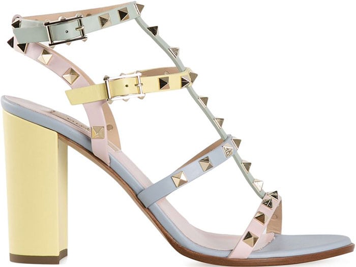 Valentino Rockstud Sandals multicolored