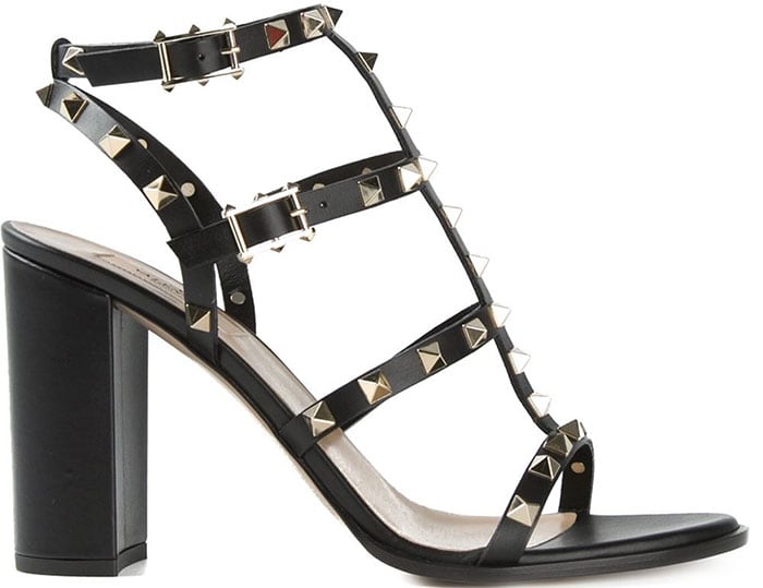 Valentino Rockstud Sandals noir