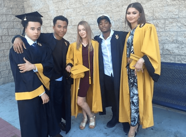 Zendaya with her contemporaries and fellow graduates