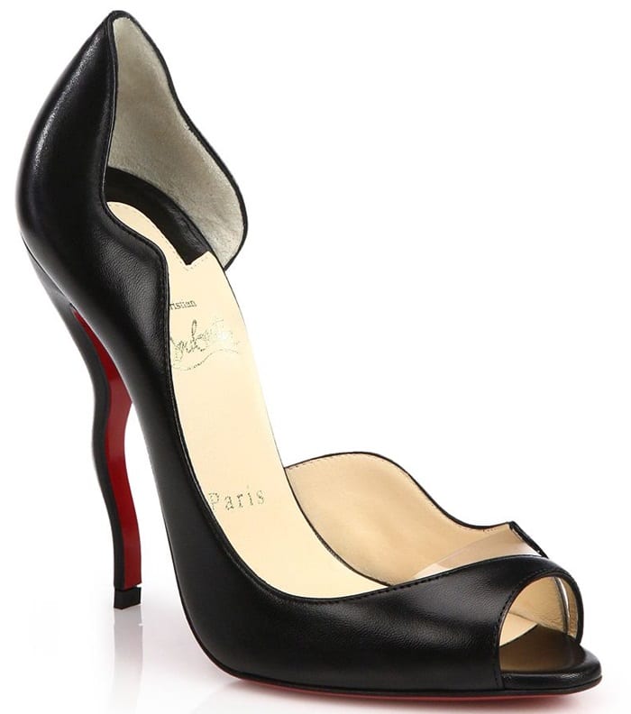 Christian Louboutin Wavy Open-Toe Pumps