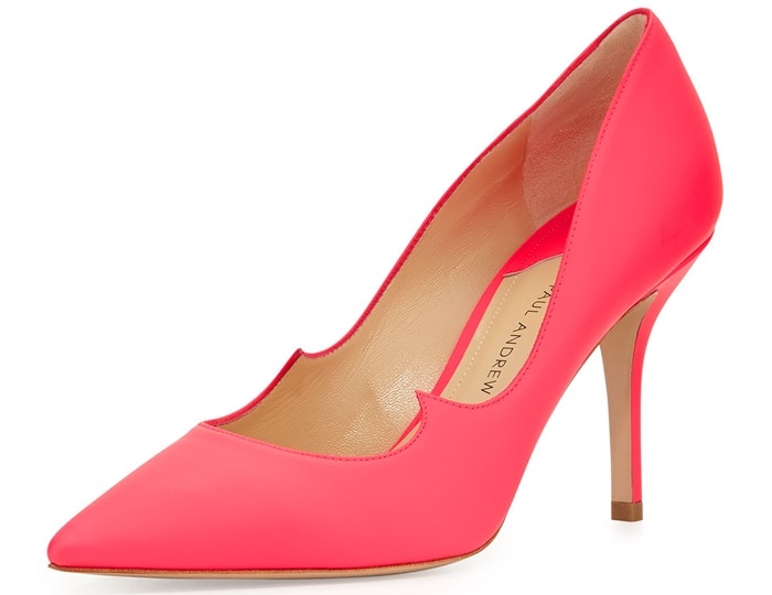 Paul Andrew Zenadia Pumps in Neon Pink