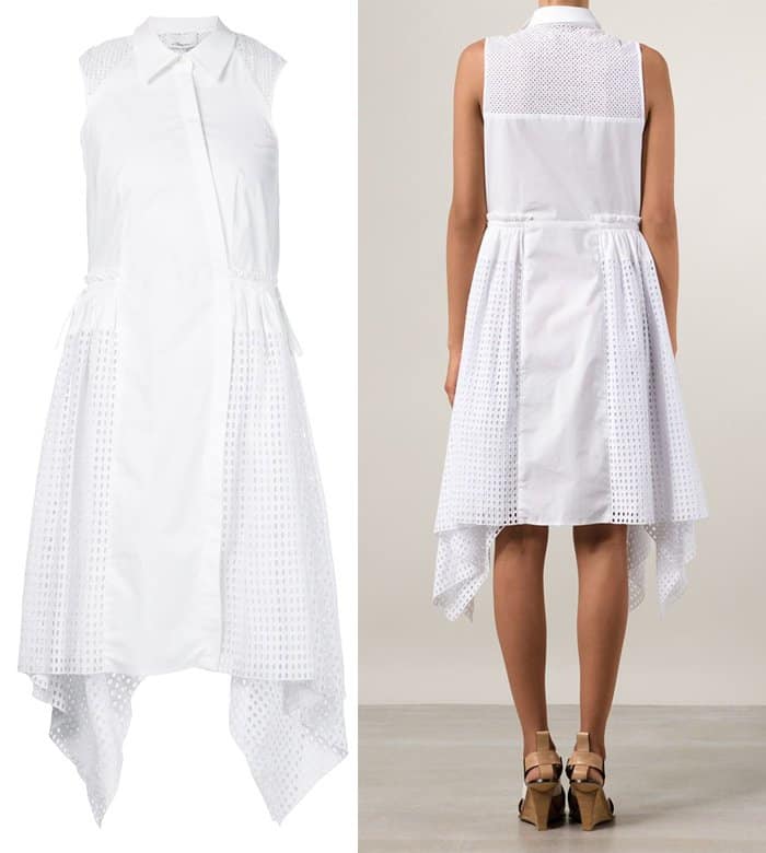 3 1 Phillip Lim Lace Godet Sleeveless Dress