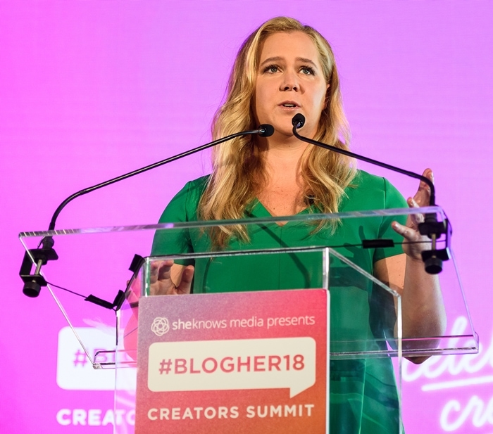 The widely hated comedian Amy Schumer attends #BlogHer18 Creators Summit