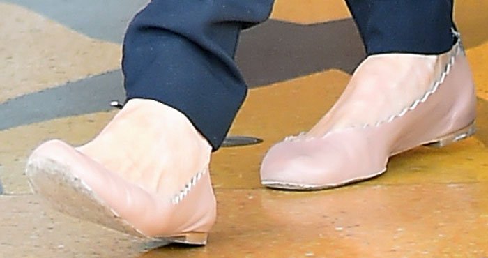 Angelina Jolie's Chloé Lauren ballerina flats