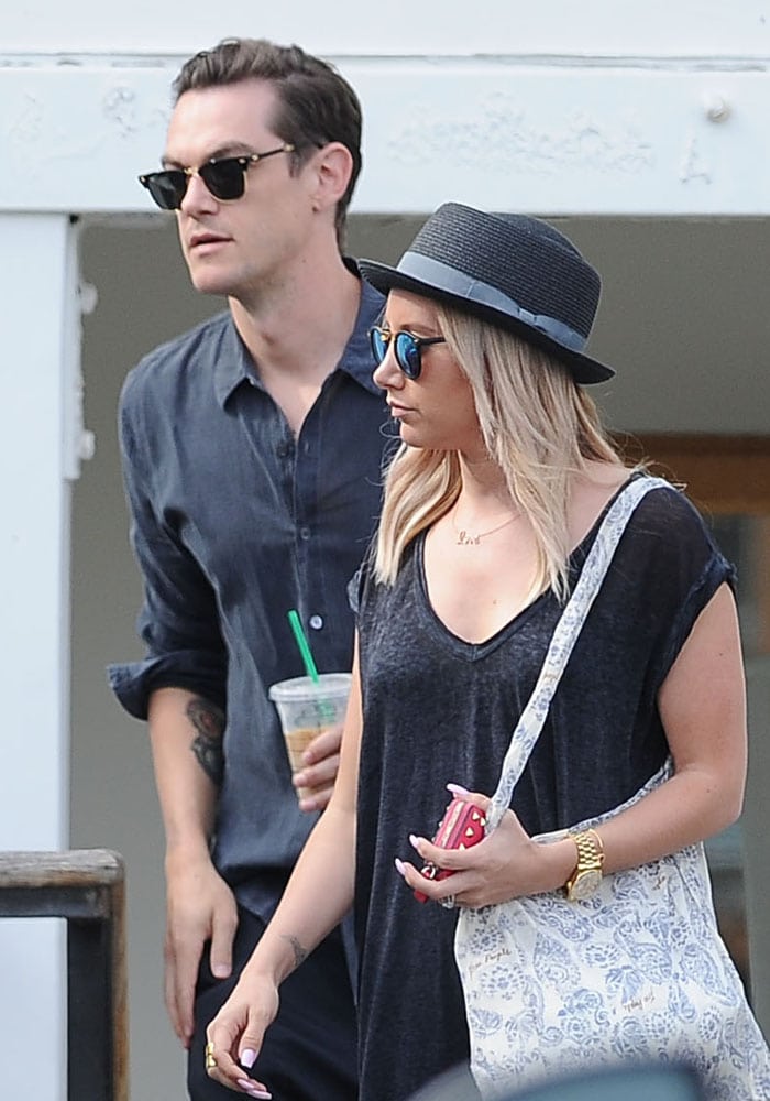 Ashley Tisdale was joined by her husband Christopher French