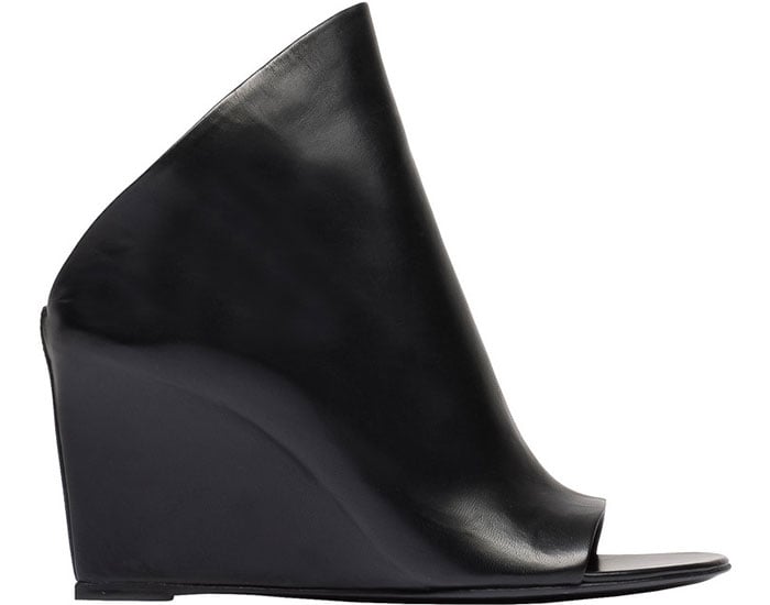 Black Balenciaga "Prism" Wedge Pumps