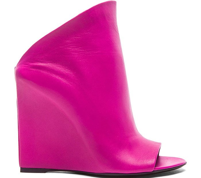 Pink Balenciaga "Prism" Wedge Pumps