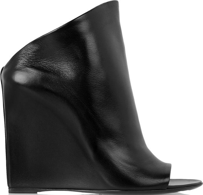 Black Balenciaga "Prism" Wedge Pumps