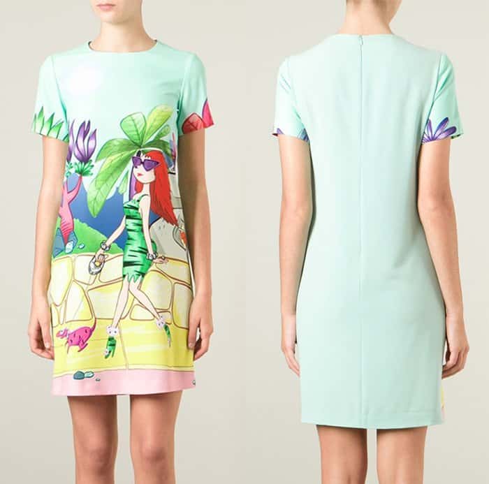 Boutique Moschino Graphic Print Dress