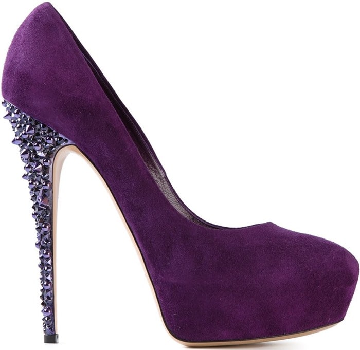 Casadei Purple Platform Pumps