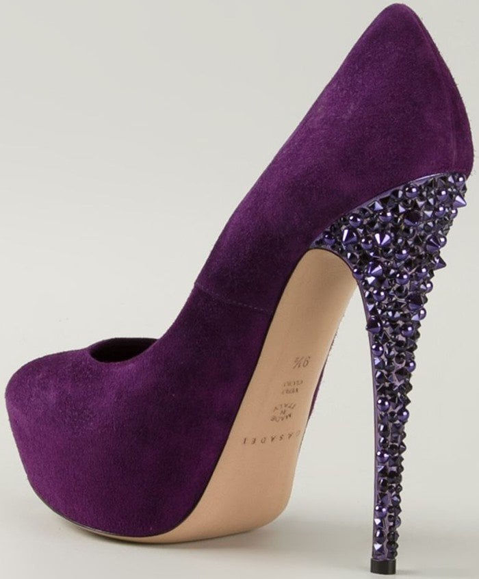 Casadei Purple Platform Pumps