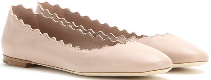 Chloé Lauren Leather Ballerinas