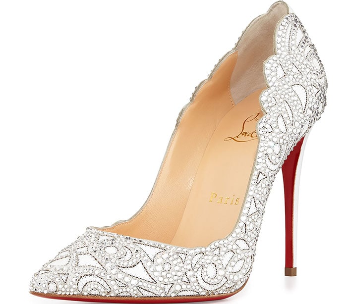 Christian Louboutin "Top Vague" Pumps in Silver