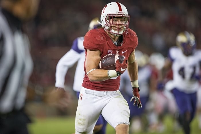 American professional football player Christian McCaffrey has a net worth of $10 million and signed a four-year contract extension averaging $16 million per year in April 2020