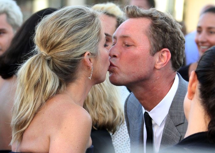 Christina Applegate kisses her rocker husband, Martyn LeNoble